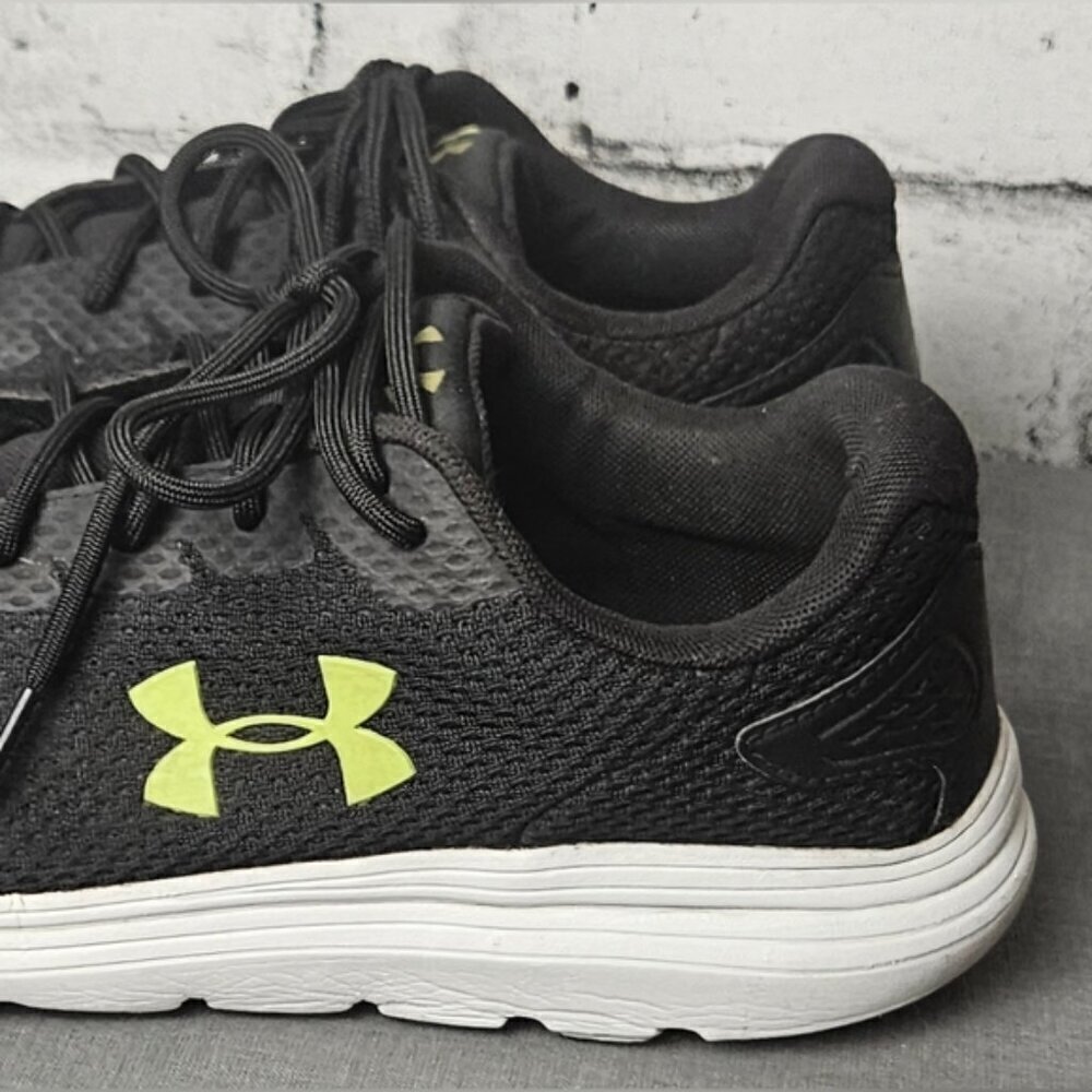 Under Armour Surge 2 Running Shoes Mens 10 Black Green 3022595 003 - Picture 6 of 10
